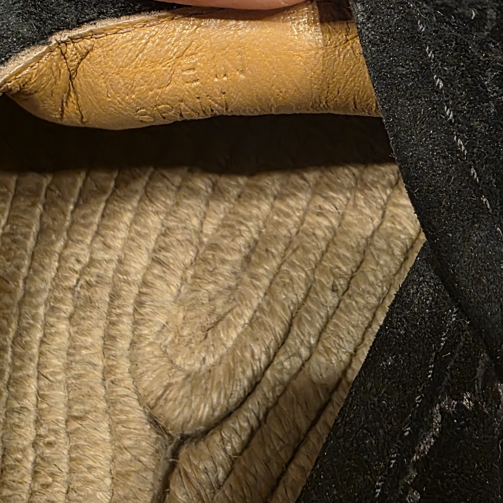 Gucci Monogram Espadrilles Flats Black GG Suede Microguccissima Size EU 39.5 - Picture 11 of 11